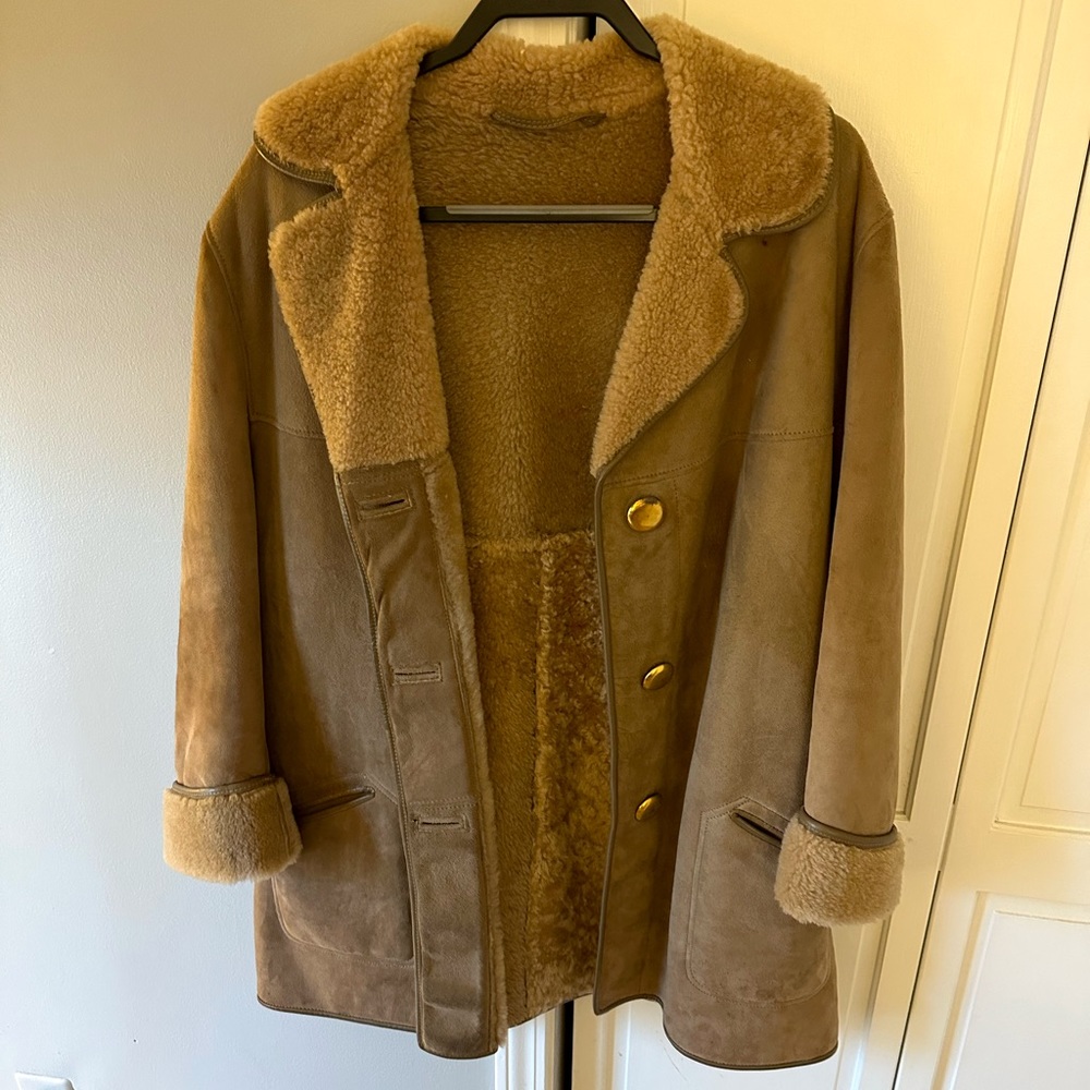 Genuine shearling coat sz. 18